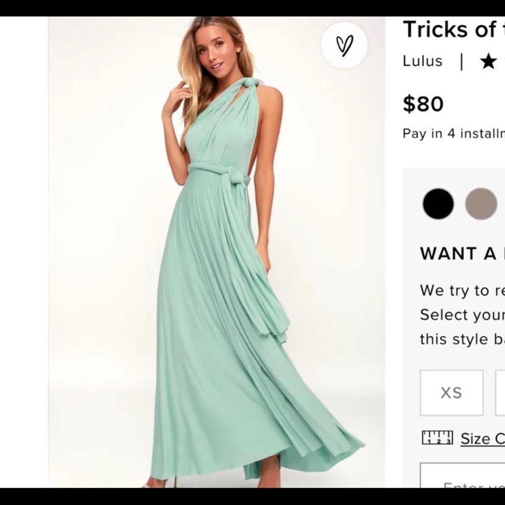 Lulus Tricks of the Trade Light Sage Dress